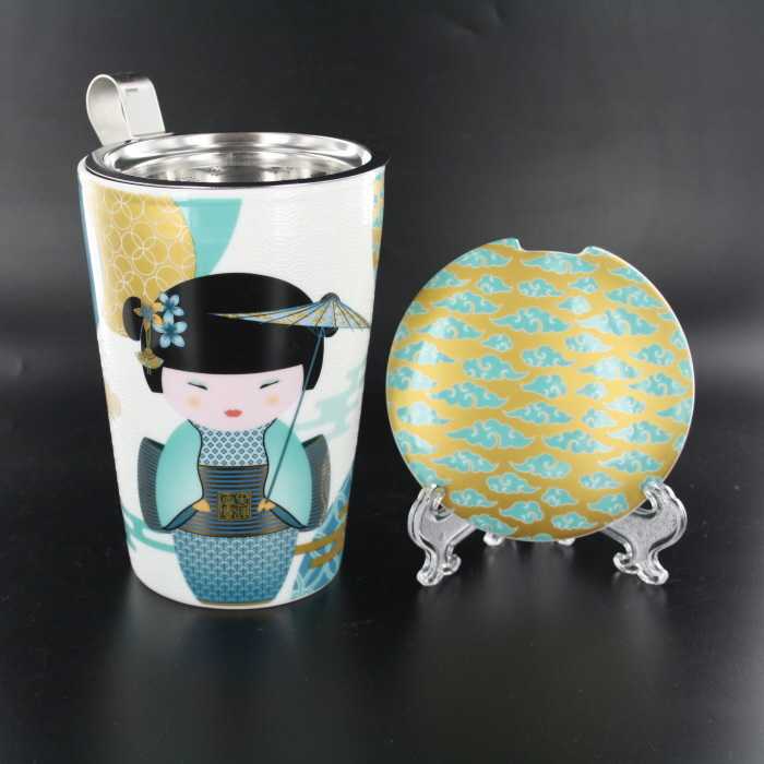 Tasse Tisanière Little Geisha en porcelaine - L'atelier du thé à